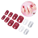 24pcs Bride Nail Art Finger Full Cover Artificial Nail Tips N%!