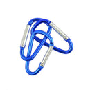 60PCS Camping Outdoor Aluminum Alloy D Shape Carabiner Clip Hook Key Chain