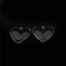 1pc Plastic Transparent heart Shape Wedding birthday party Candy Box Decor ME