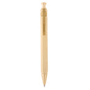 Handmade Brass Ballpoint Gel Ink Pen, Carefully Polished, 9.7cm Press Refill