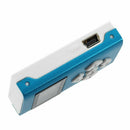 USB socket LCD Screen Mini MP3 Player 32GB Micro SD TF (Blue) L5B1