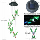 1pcs Solar Color Changing LED Bee Wind Chimes Light Lamp Home Room Garden D
