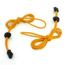 One pair of elastic shoelace lock lock shoelace 120 cm Yellow + Black
