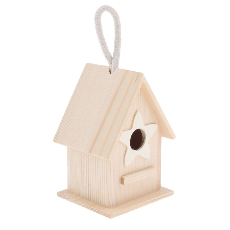 Wooden Little Birds Wood Nesting House Nest Home Pet Supply Accessories