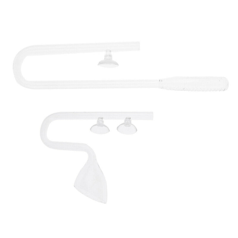 2Pcs Aquarium Tank Outlet Glass Lily Pipe Outflow Water Filter Pipe 13mm