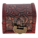 Retro Small Wooden Jewelry Box Organizer Storage Case Container with Lock Lady