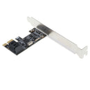 1pc Repair Assemly PCIe PCI Express to SATA 3.0 2-Port SATA III Converter