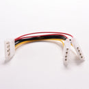 Universal 4 Pin IDE 1-to-2 Power Supply Y Splitter Extension Cable_ES