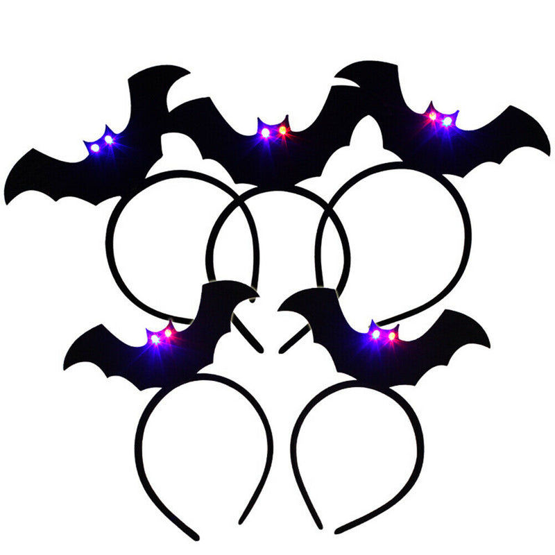 Halloween LED Bat Light up Headband Hair Band Headwear Bar Party Props Efficient