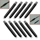 10 Pcs Black Disposable Ink Cartridges Refills School Office For Fountain Pen