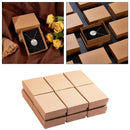 12x Paper Jewelry Rings Display Storage  Box Cotton Filled Gift Box
