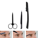 3Pcs Professional Stainless Steel Eyebrow Cutter Eyebrow Scissors Eyebrow Too ME
