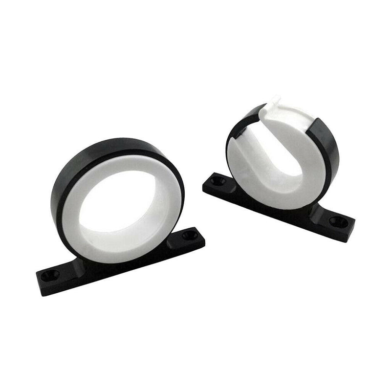 2Pcs New Fishing Rod Storage Clips Pole Holder Rack Organizer Mounting - Black