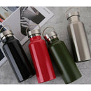 17oz Stainless Steel Vacuum Flask Water Cup Outdoor/Running/Camping Black