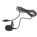 Universal Type-C USB Mini Lavalier Lapel Microphone Clip-on Mic Mobile Phone Kw