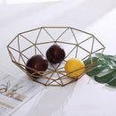 Chic Metal Table Storage Basket Modern Minimalist Scandinavian Nordic Hollo X2Y8