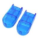 2 pcs Mini Useful Portable Storage Box Medicine Pill Holder Tablet Cutter S K9N4