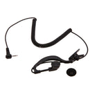 Black 2.5mm G-Hook Interphone Earpiece Earphone Walkie Talkie Single Ear He
