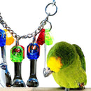 Hot Parrot Pet Bird Chew Cages Hang Toys Supplies Hard Metal Hanging Spoon Toys