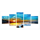 5pcs 5D DIY Full Drill Diamond Painting Sunset Cross Stitch Embroidery Kit