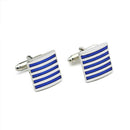 Men's Cufflinks Business Wedding Party Jewelry Shirt Suit Stripe Cuff Links Gift