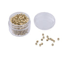 1000Pc Lined Rings Hair Clips Mini Beads Link Human Hair Extensions Supplies 3mm