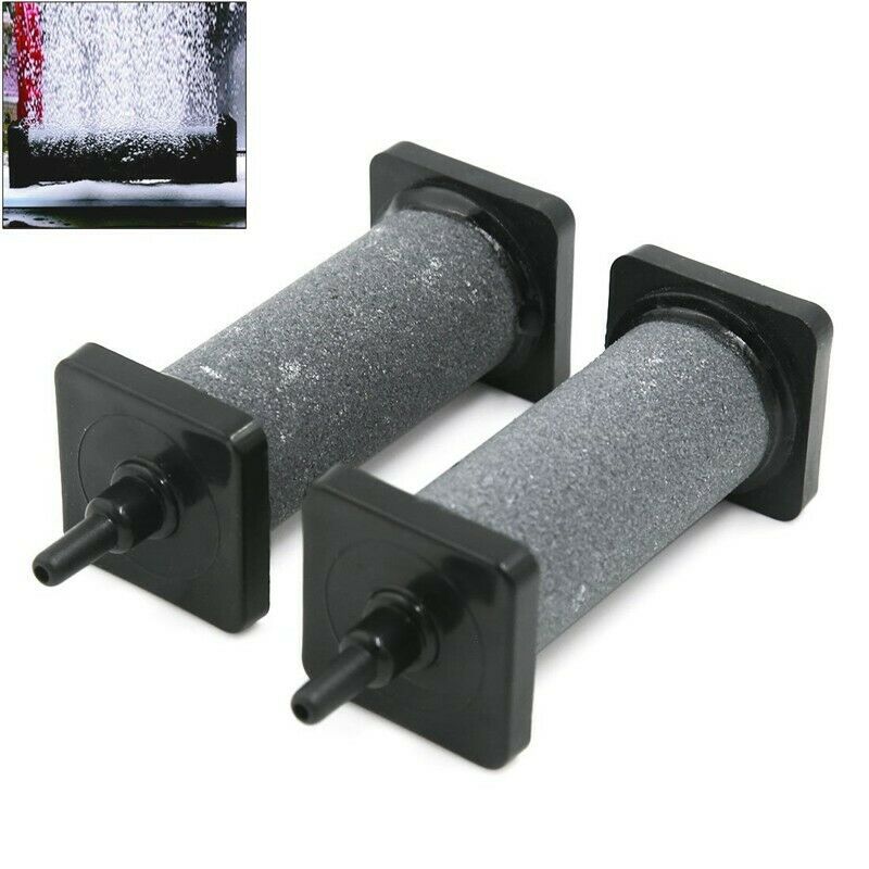 Gray Airstone Bubble Aerator Air Curtain Pump for Aquarium Fish Tank 2pcs D6F3