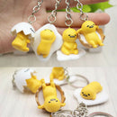 Funny Anime Keychain Keyring Bag Phone Wallet Key fob egg yolk