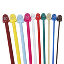 Set of 20Pcs 2.0-6.5mm Plastic Knitting Needles Single Pointed Needles 10 M W6X4