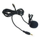 Lavalier Lapel Microphone Clip-on Omni-directional Condenser Mic for GoPro