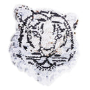Reversible Sequin Embroidered Animal Tiger Patches Applique Sew on Clothing