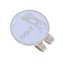 Golfer Pattern Magnetized Hat Clip Golf Ball Marker Clip On