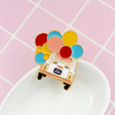 Balloon Bus Brooches Enamel Pins Badges Ornament Jewelry Gift (Style 1)