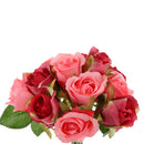 10'' Artificial Rose Flower Blossom Garland Floral Decor Centerpiece Red 1