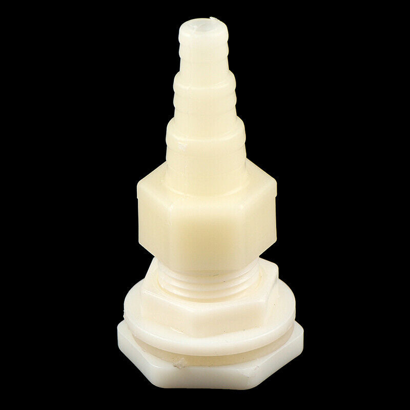 1/2" tank Bulkhead Pipe Joints bucket inlet outlet connector water tank drai Ew