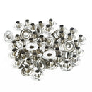 50 Sets 200 Grains Metal Fastener Snap Press Stud Cap Button Marine Boat Canvas