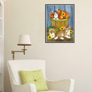 Fruit Cat 5D DIY Diamond Painting Embroidery Craft Cross Stitch Home Decor