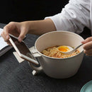 Microwave Noodle Bowls with Lid-40 OZ Large Wheat Straw Soup Mug with Phone