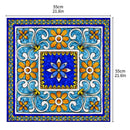 1X(Italian Majolica Tile Lack Table Tops Wall Art Furniture Removable Self-