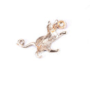New Enamel Black Cat Playing Ball Brooch Collar Pins Animal Corsage Jewelry  OZ