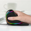 Vertical Mouse, USB Wired, Adjustable 800/1200/1600/2400/4000 DPI for Office