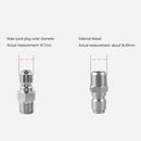 2pcs NPT 3/8 inch Male Quick Connect Plug Fittings Pressure Washer Adapters