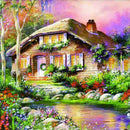 5D DIY Full Drill Diamond Painting House Rhinestone Mosaic Craft (B2268)
