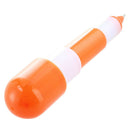 Ballpoint Boli Mini Micro Extensible Orange Blue Ink Design Capsule Portabl Q7F8