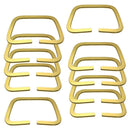 10xDIY Purse Frame Round Shape Bag Handles Handmade Handbag Making Bag Accessory