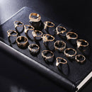 17Pcs Punk Women Finger Ring Fashion Knuckle Boho Style Jewelry Gift For GiSEAU