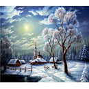 Full Drill Snow Scene 5D Diamond DIY Painting Craft Home Decor