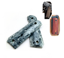1 Pair Marble Texture Acrylic Non-slip Shank Patches Handle Scales Grips Models