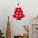 Christmas Hanging Advent Calendar Countdown To Christmas Tree Gift Ornament A3Z4