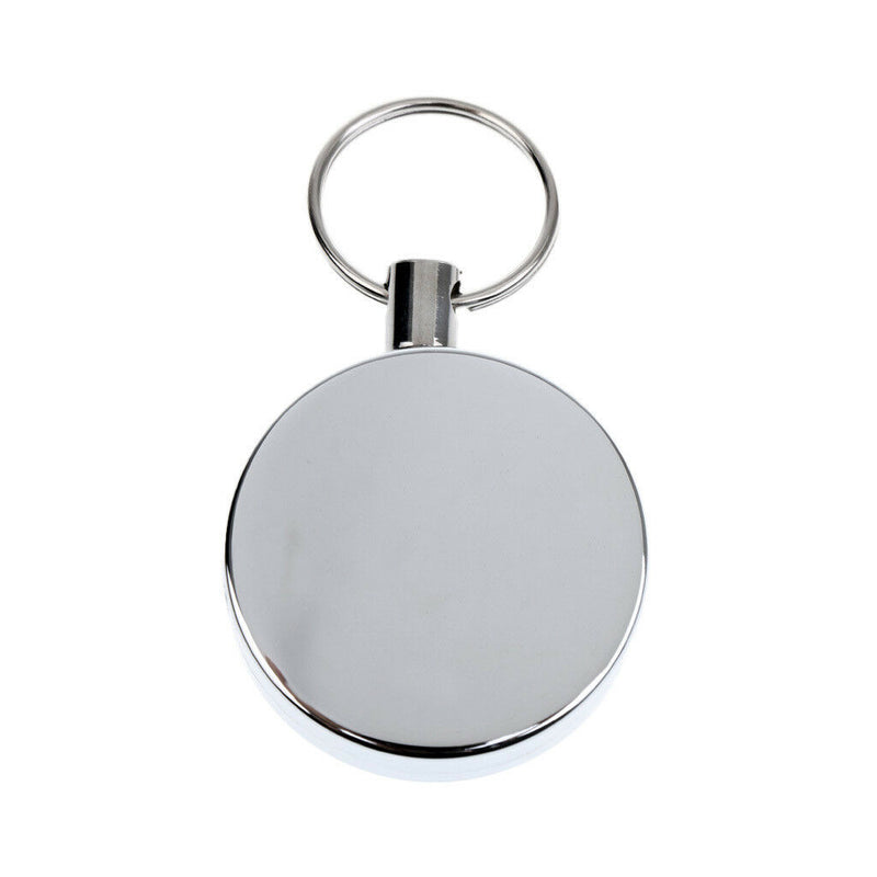 Retractable Badge Reel ID Holder Key Chain Ring Portable Fishing Lanyard